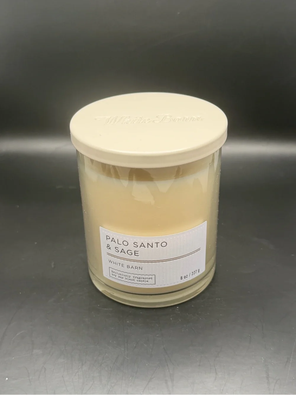 White Barn scented jar